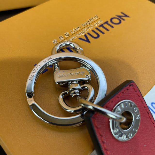 LOUIS VUITTON專櫃新款包包 路易威登Enchappes鑰匙扣 LV棋盤徽章鑰匙扣 M6917  ydh4081